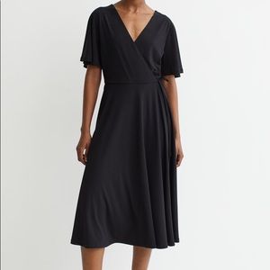 H&M Black Wrap Dress